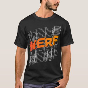 Nerf gestapeltes Linienlogo  T-Shirt