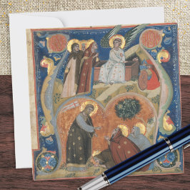 Nerius Manuscript Illumination Vintag Art Osterfes Feiertagskarte