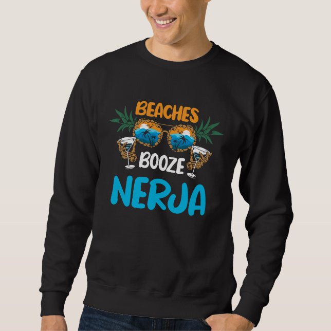 Nerja Beaches Funny Spain Vacation Matching Sweatshirt (Vorderseite)
