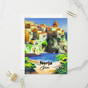 Nerja Spanien Reise Postkarten Kunst, Spanien Reis
