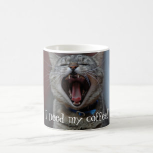 Nermal benötigt seinen Kaffee! Tasse