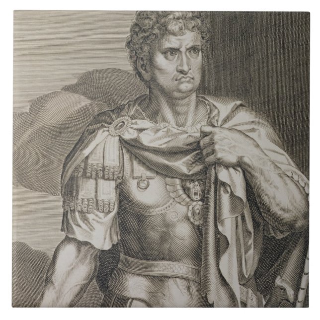 Nero Claudius Caesar Kaiser von ANZEIGE Roms 54-68 Fliese (Vorderseite)