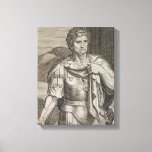 Nero Claudius Caesar Kaiser von Rom 54-68 n.Chr. Leinwanddruck