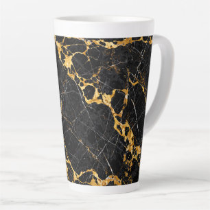 Nero Portoro Luxus Schwarz Gold Marmor Design Milchtasse