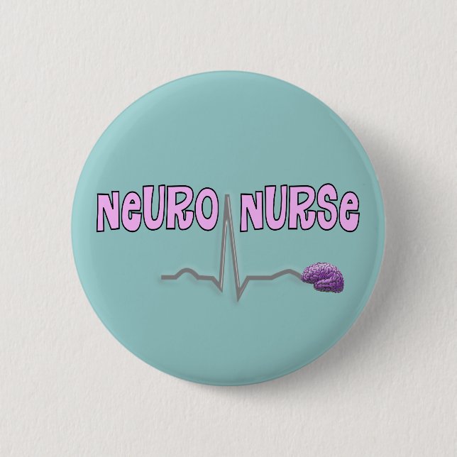 Nerven Krankenschwester-Knopf Button (Vorderseite)