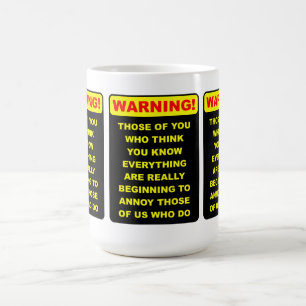 Nervender Alleswisser Lustiger Becher Tasse