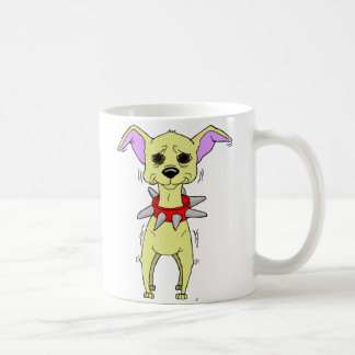Nervöser Chihuahua-Cartoon Kaffeetasse