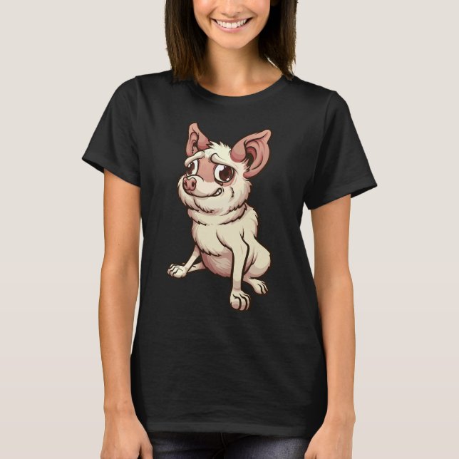Nervous Chihuahua T-Shirt (Vorderseite)