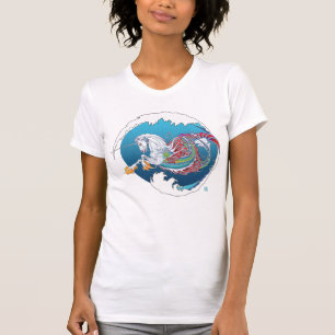 Nerz-Modus Hippicorn Damen-Schaufel-T - Shirt 2017