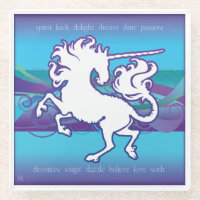 Nerz-NestInspirational Unicorn-Glas-Untersetzer