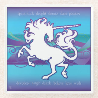 Nerz-NestInspirational Unicorn-Glas-Untersetzer Glasuntersetzer