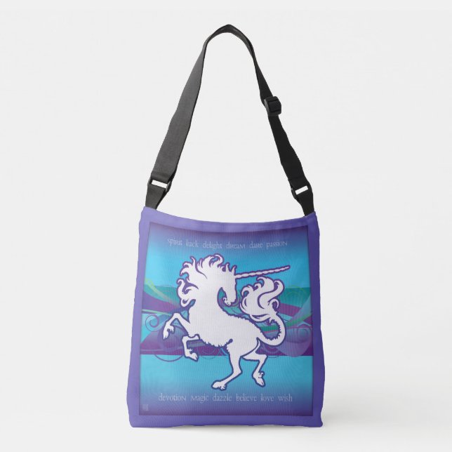 Nerz-TascheInspirational Unicorn Crossbody Tasche (Vorderseite)