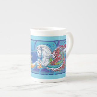 Nerz-Tasse Hippicorn Knochen-China 2017 Prozellantasse