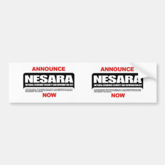 Nesara bumper sticker autoaufkleber