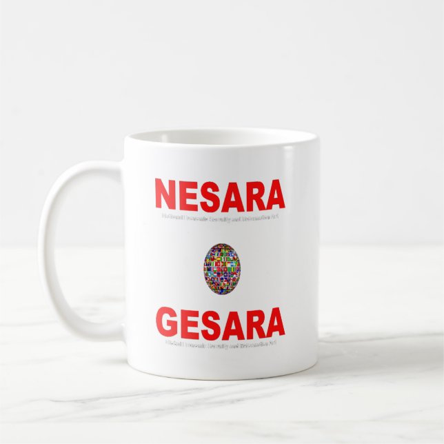 NESARA GESARA Globe Tasse - Design der wirtschaftl (Links)