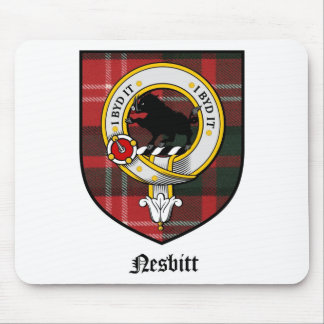 Nesbitt Clan-Wappen-AbzeichenTartan Mousepad