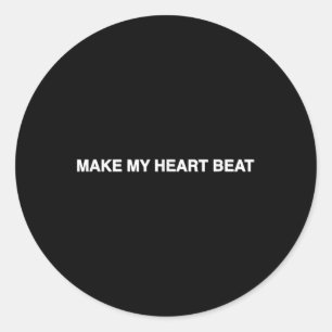 Nessa Barrett Heart Beat Lyric Runder Aufkleber