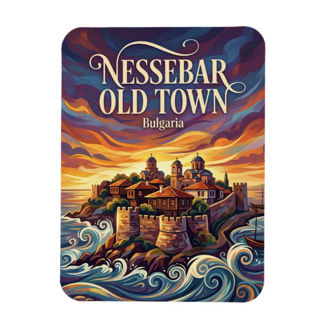Nessebar Altstadt Bulgarien Magnet (Vertikal)
