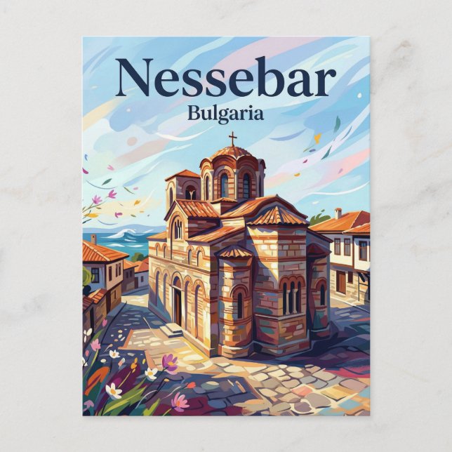 Nessebar Bulgarien Postkarte (Vorderseite)
