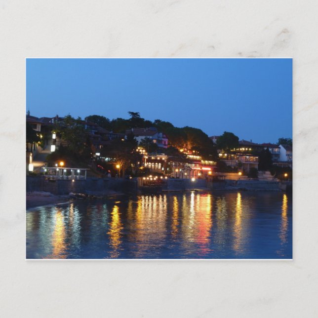 Nessebar Nacht Postkarte (Vorderseite)