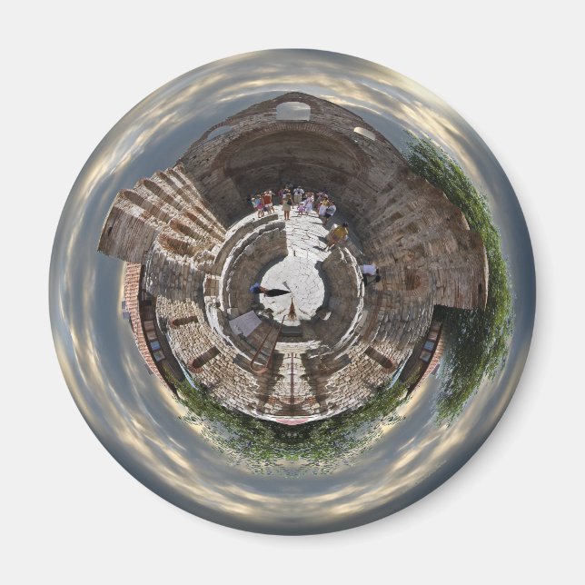 Nessebar Ruin Planet Magnet (Vorne)