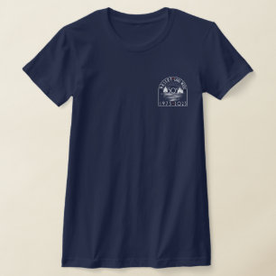 Nesset-Karten an der Rückseite und an der Vorderse T-Shirt