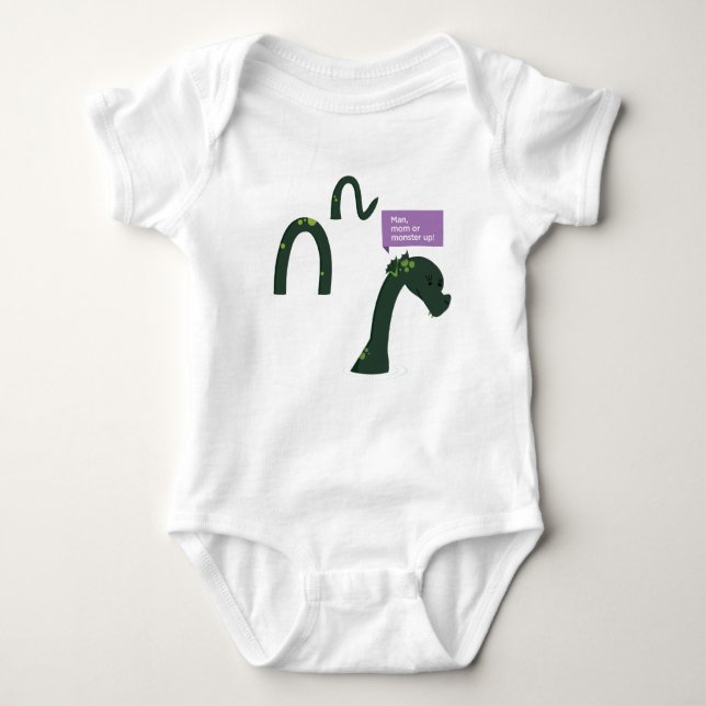 Nessie Baby Strampler (Vorderseite)