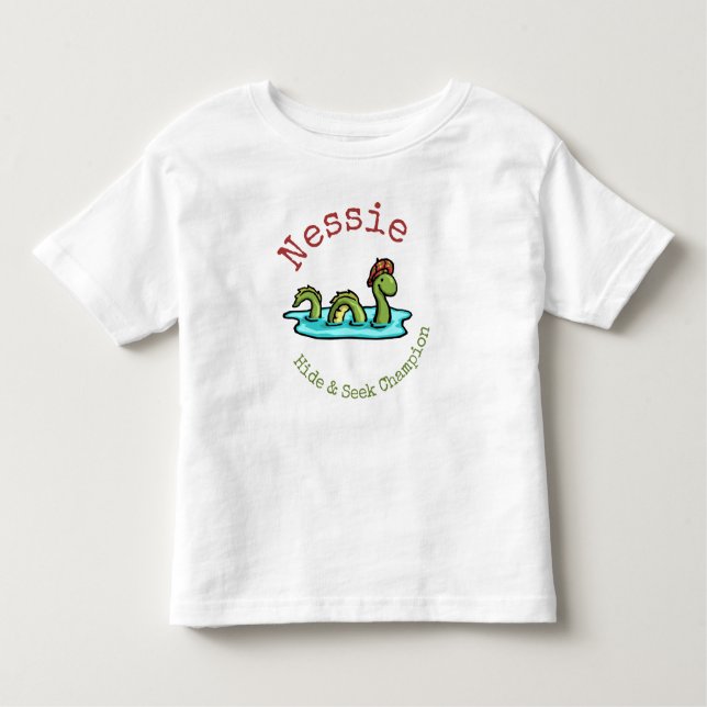 Nessie, das Loch Ness Monster, Hide & Seek Champ Kleinkind T-shirt (Vorderseite)