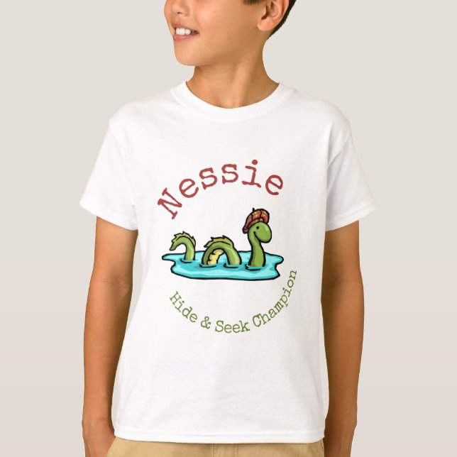 Nessie, das Monster von Loch Ness, Hide & Seek Cha T-Shirt (Vorderseite)