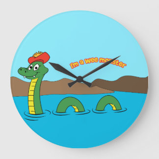 Nessie (Loch- Nessmonster) Große Wanduhr