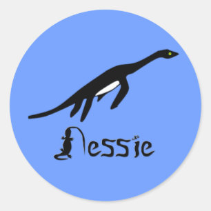 Nessie Runder Aufkleber