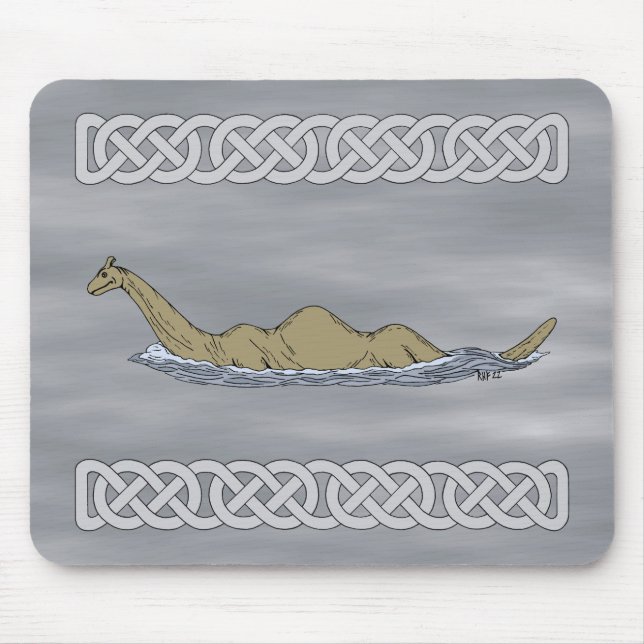 Nessie the Loch Ness Monster Mousepad (Vorne)