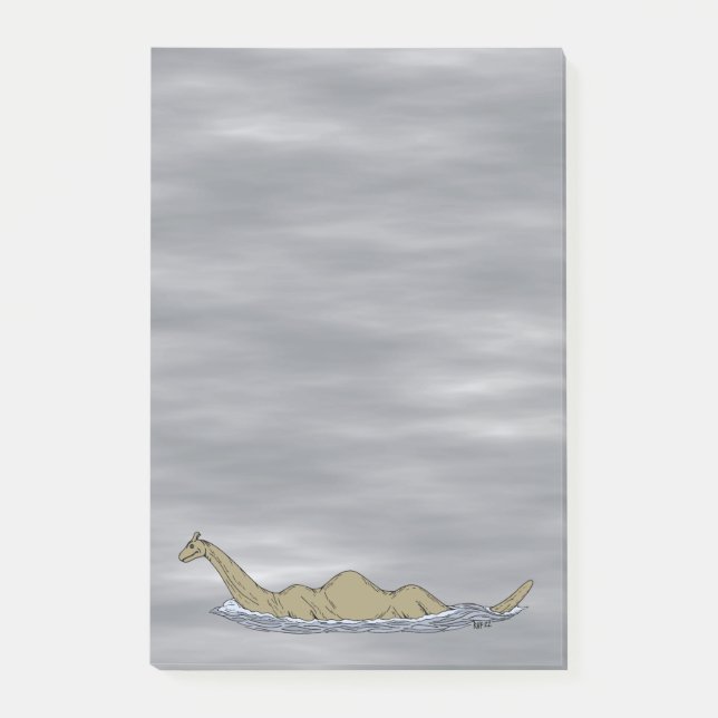 Nessie the Loch Ness Monster Post-it Klebezettel (Vorderseite)