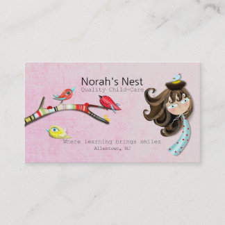 Nest-Business-Card-Templates für hochwertige Kinde Visitenkarte