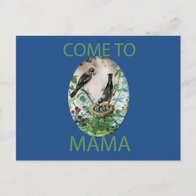 Nest der Freude: Liebe des jungen Geistes in der F Postkarte (Vorderseite)