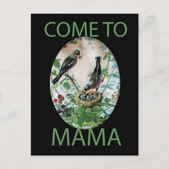 Nest der Freude: Liebe des jungen Geistes in der F Postkarte (Vorderseite)