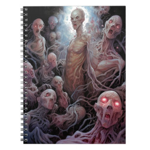 Nest of Untot Zombies Horror Art Notizblock