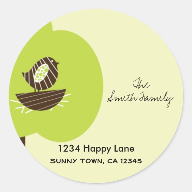 Nest-Sticker Runder Aufkleber (Vorderseite)