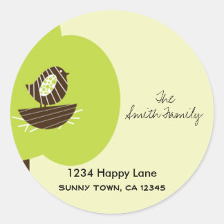 Nest-Sticker Runder Aufkleber