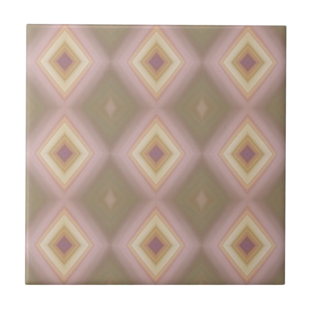 Nested Diamonds Fliese (Vorderseite)