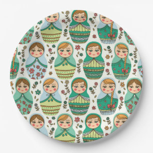 Nesting Doll Paper Plate Pappteller