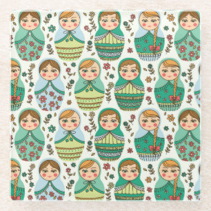 Nesting Dollars Glass Untersetzer