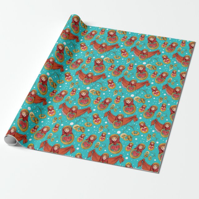 Nesting Dollars Wrapping Paper Geschenkpapier (Ungerollt)