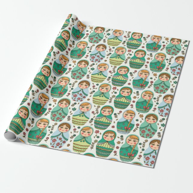 Nesting Dollars Wrapping Paper Geschenkpapier (Ungerollt)
