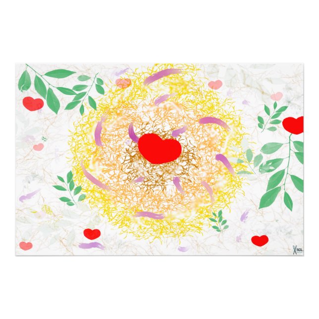 Nesting Hearts Fotodruck (Vorne)