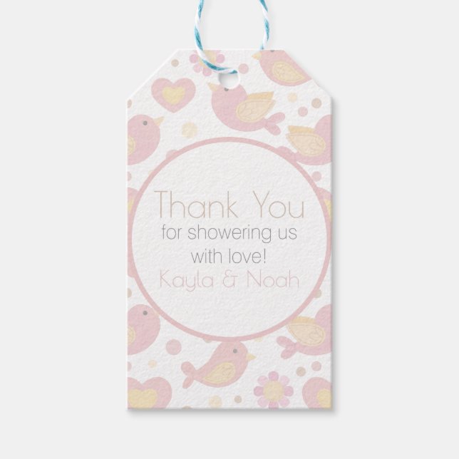 Nesting Party Favor Tags Geschenkanhänger (Vorderseite)