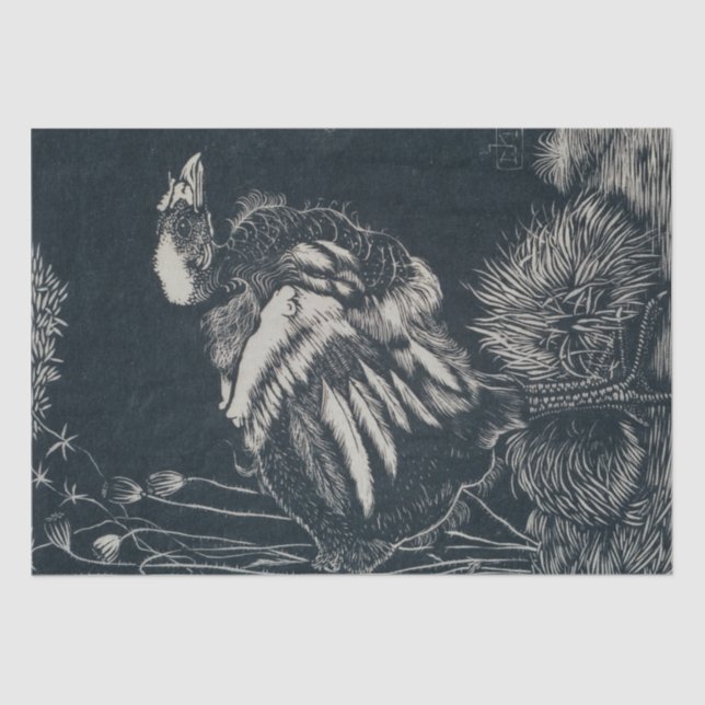 Nestling Bird (von Jan Mankes) Seidenpapier (Vorderseite)