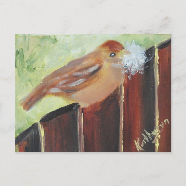 Nestmaterialien Postkarte (Vorderseite)