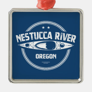 Nestucca River Oregon Kayaking Ornament Aus Metall