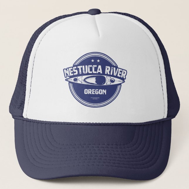 Nestucca River Oregon Kayaking Truckerkappe (Vorderseite)